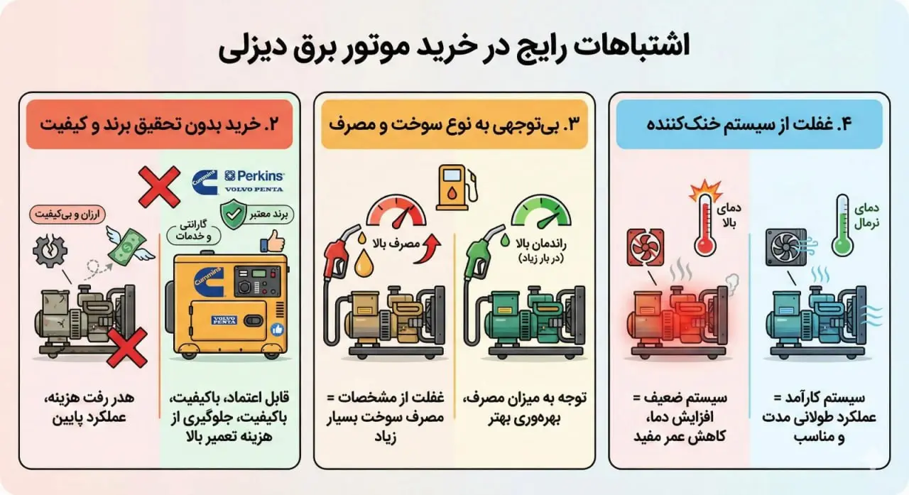 خرید موتور برق دیزلی- کاماپرس