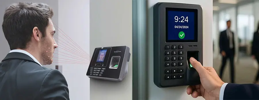 دستگاه حضور و غیاب اثر انگشتی یا تشخیص چهره - کاماپرس