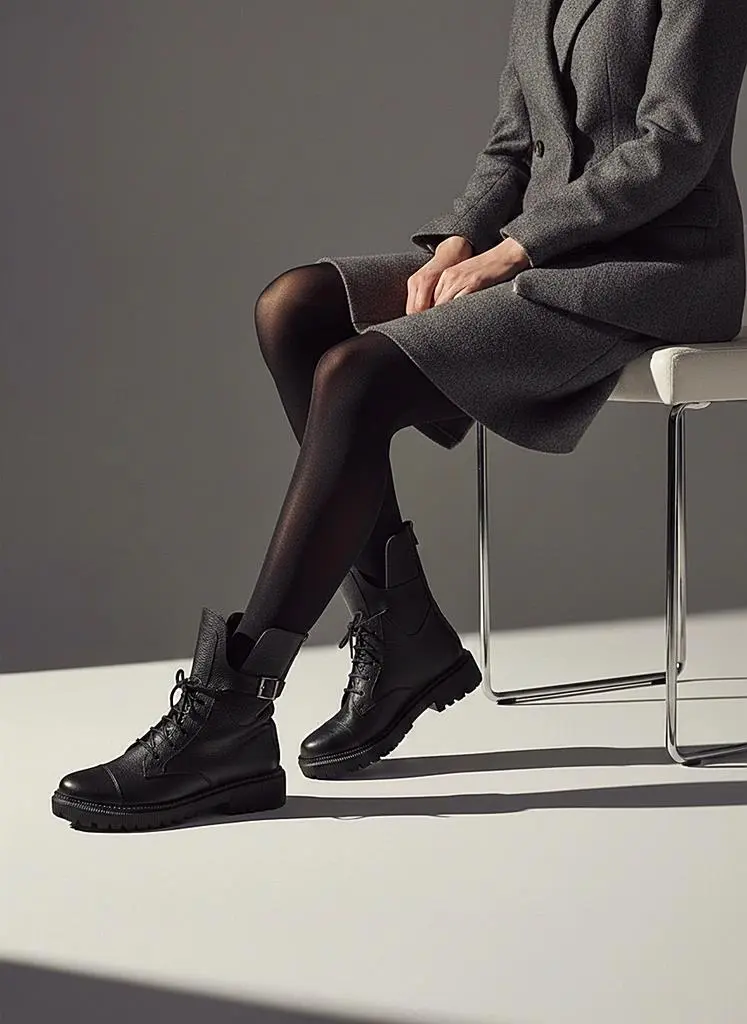 بوت زنانه چرم طبیعی - کاماپرس