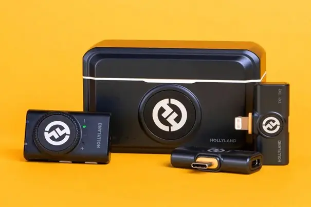 میکروفون یقه ای بی سیم هالی لند Hollyland Lark M2 DUO 2 Person wireless Combo - کاماپرس