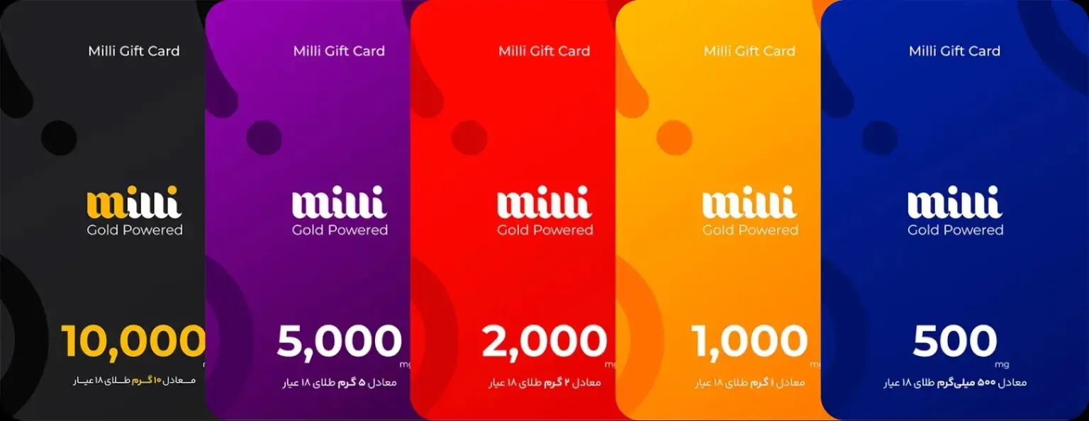 کارت هدیه طلا میلی - کاماپرس