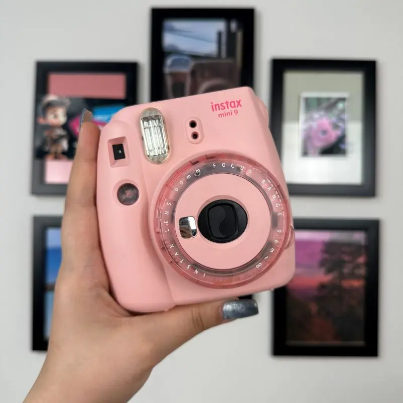 دوربین چاپ سریع  Fujifilm instax mini 9 Instant Film Camera Clear Pink-کاماپرس