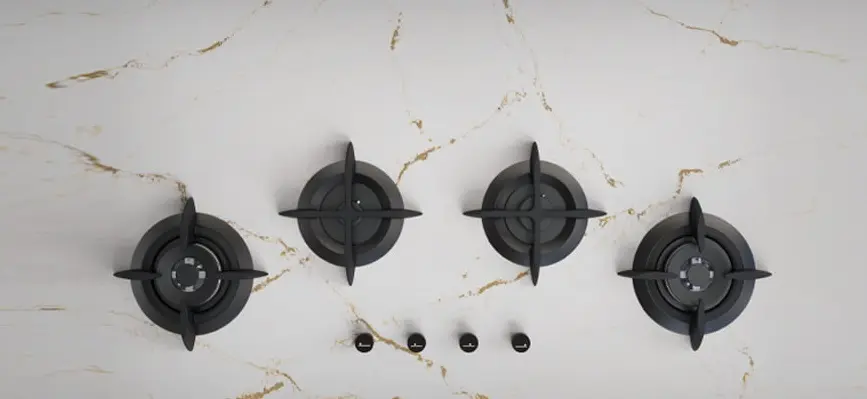 طراحی مینیمال و چهار شعله کارآمد-کاماپرس