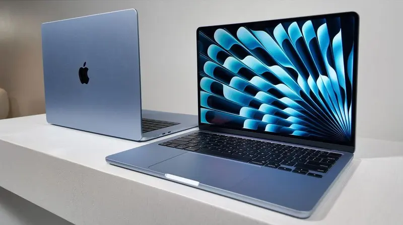 1-مک بوک ایر Macbook Air MC6U4 M4 2025 Sky Blue-کاماپرس