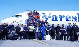 تیم ملی فوتبال ایران با پرواز هواپیمایی وارش به ترکیه رسید