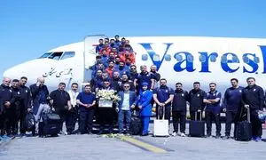 تیم ملی فوتبال ایران با پرواز هواپیمایی وارش به ترکیه رسید