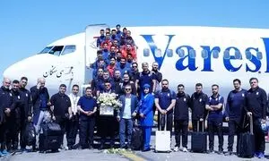 تیم ملی فوتبال ایران با پرواز هواپیمایی وارش به ترکیه رسید