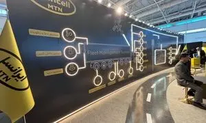 ایرانسل با خودروی متصل در نمایشگاه لجستیک