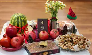 شب یلدا با محصولات هراز در ایران مال