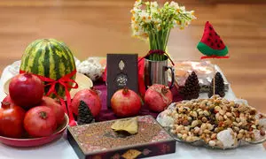 شب یلدا با محصولات هراز در ایران مال