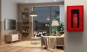 جعبه آتش نشانی در ساختمان