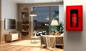 جعبه آتش نشانی در ساختمان