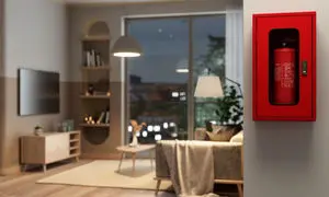 جعبه آتش نشانی در ساختمان