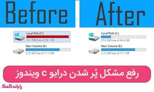 5 راهکار برای حل مشکل پر شدن درایو C ویندوز