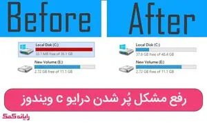 5 راهکار برای حل مشکل پر شدن درایو C ویندوز