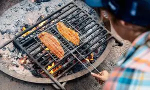 روش طبخ ماهی تنوری در طبیعت (ویدیو)