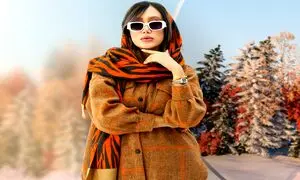 برای صورت کشیده شال بهتر است یا روسری؟ (راهنمای جامع)