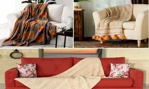 بهترین شال مبل و تخت برای تازه عروس ها + قیمت