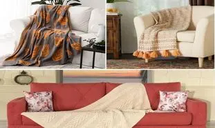 بهترین شال مبل و تخت برای تازه عروس ها + قیمت