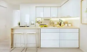 شیک کردن دکوراسیون آشپزخانه با کابینت سفید