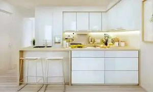 شیک کردن دکوراسیون آشپزخانه با کابینت سفید