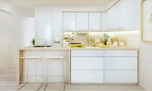 شیک کردن دکوراسیون آشپزخانه با کابینت سفید