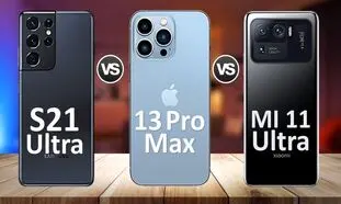 مقایسه آیفون 13 پرومکس، سامسونگ S21 اولترا، شیائومی MI11 اولترا (ویدیو)