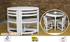 خرید میز ناهار خوری کم جا با دیجی چوب