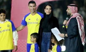 پوشش جنجالی همسر رونالدو در عربستان + عکس