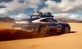 پورشه 911 داکار ؛ جواهری در بیابان (ویدیو)