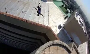 واکنش پلیس به پسر پارکورکار تهرانی