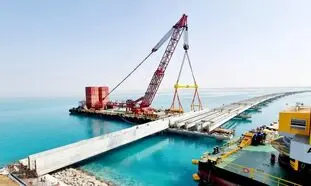 تکنولوژی پیشرفته پل سازی بر روی دریا (ویدیو)