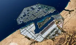 رونمایی از بزرگترین سازه شناور جهان در عربستان