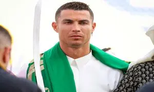 تمرین رقص عربی رونالدو در باشگاه (ویدیو)