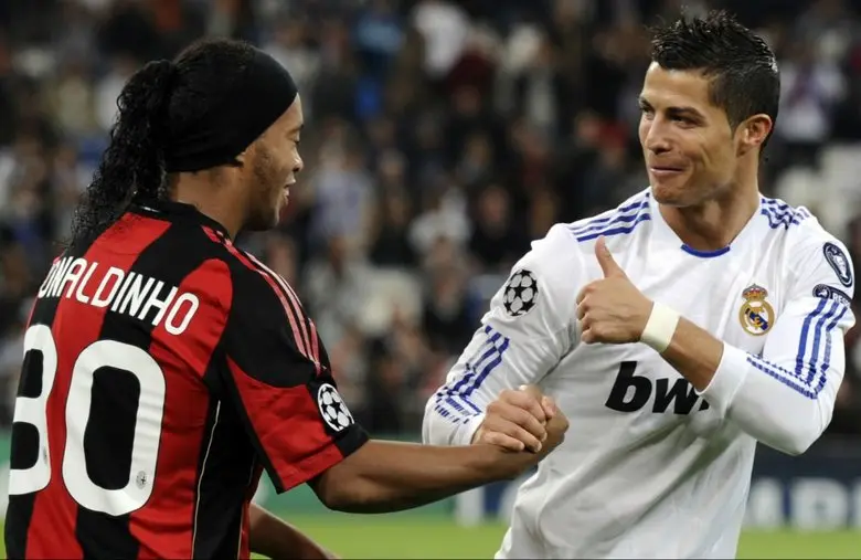 علاقه شدید رونالدینیو به کریس رونالدو/ مسی شوکه شد