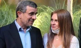 عکس لو رفته از احمدی نژاد در کنار نوه اش