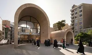 معماری جذاب ایستگاه متروی میدان جهاد