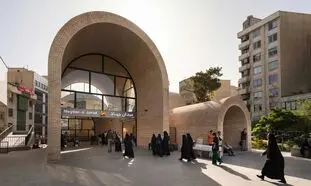 معماری جذاب ایستگاه متروی میدان جهاد