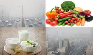 راهکارهای تغذیه ای برای کاهش مضرات آلودگی هوا