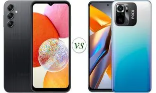 مقایسه گوشی پوکو M5 با گلکسی A14