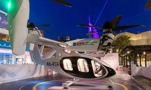 پرواز نخستین تاکسی هوایی جهان در دبی