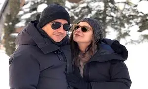 سحر دولتشاهی و همایون شجریان در برف / عکس های دیده نشده