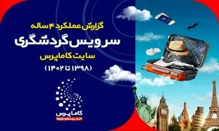 گزارش عملکرد 4 ساله سرویس گردشگری کاماپرس
