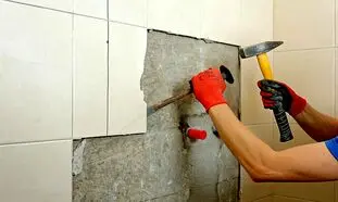 چگونگی تخریب و بازسازی کاشی سرویس بهداشتی + هزینه