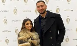 اختلاف فاحش قد‌ دروازه بان ایتالیا با همسرش + عکس