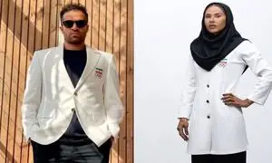 شوخی رضا رشیدپور با لباس زنان ورزشکار ایران در المپیک پاریس