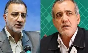 عکس تامل برانگیز زاکانی و پزشکیان