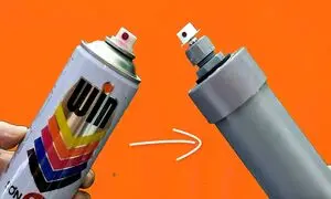 چگونه با لوله PVC اسپری رنگ پاش بسازیم؟ (ویدیو)
