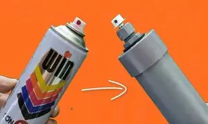 چگونه با لوله PVC اسپری رنگ پاش بسازیم؟ (ویدیو)