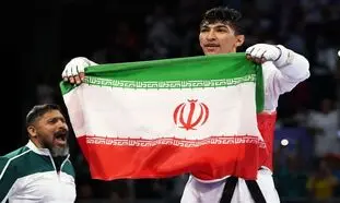 تصویری پربیننده از آرین سلیمی، قهرمان المپیک